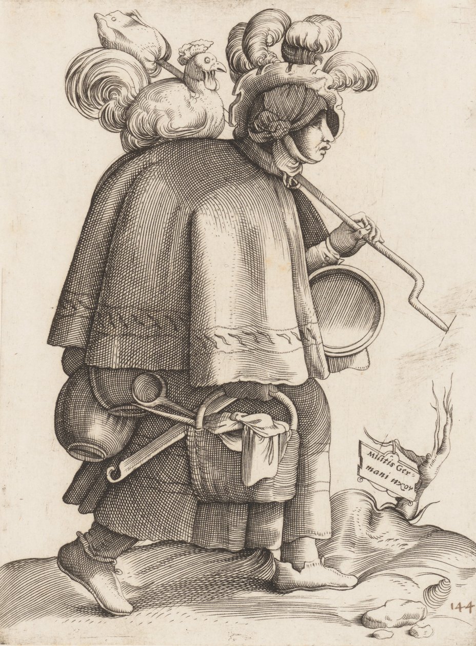 Prato do Traje: Esposa de um Guerreiro da Alemanha, ca. 1558-70. de Unbekannt