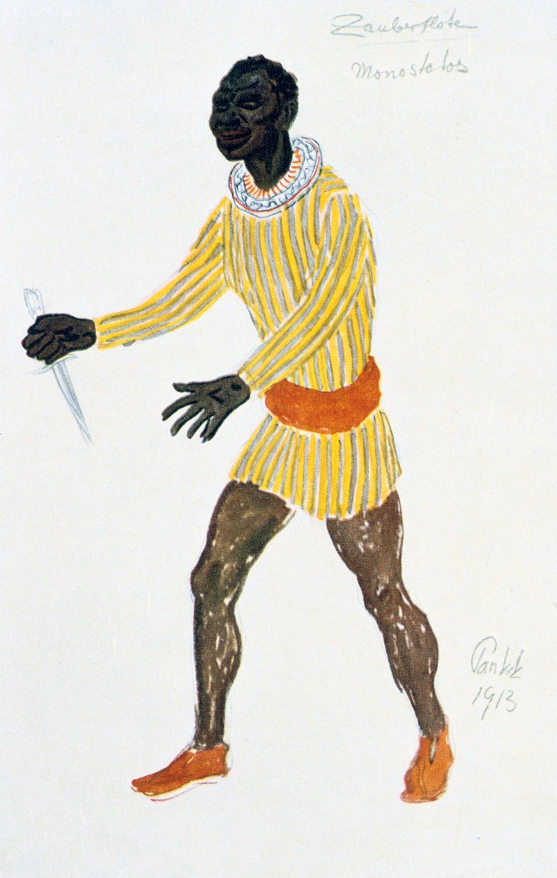 Figurino para Monostatos, 1913 de Unbekannt