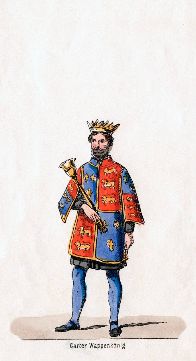 Figurino para peça de Shakespeares, Henrique VIII, século XIX de Unbekannt