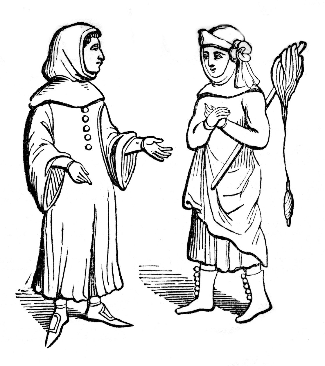 Traje da comunalidade, século XIV, 1910 de Unbekannt