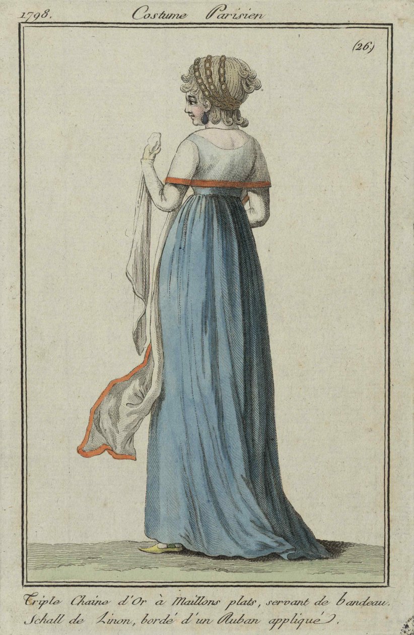 Traje parisiense, 1798. de Unbekannt
