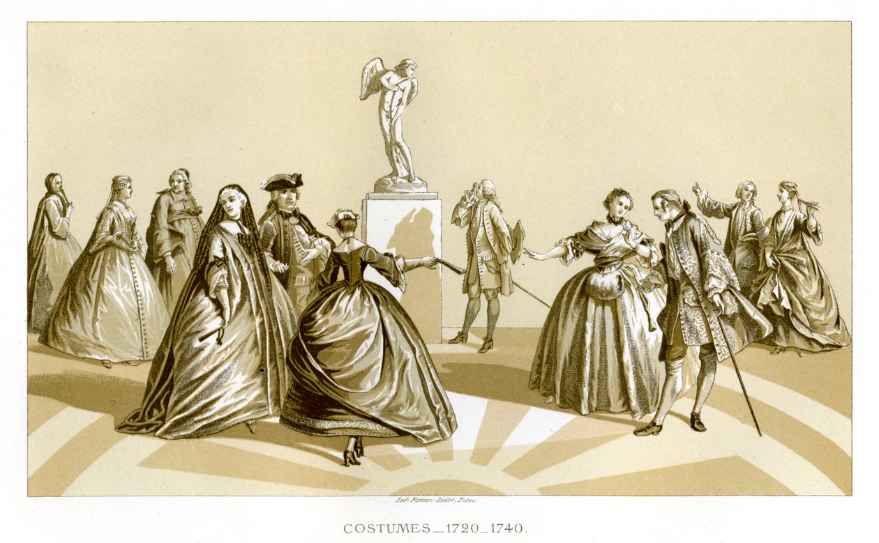 Trajes, 1720-1740, 1885 de Unbekannt
