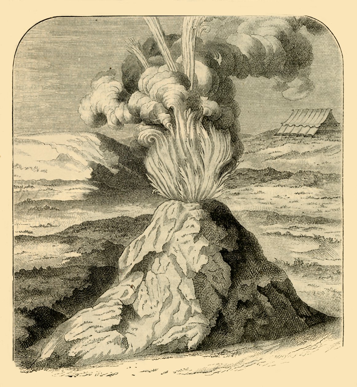Cotopaxi em erupção em 1743, 1881. de Unbekannt
