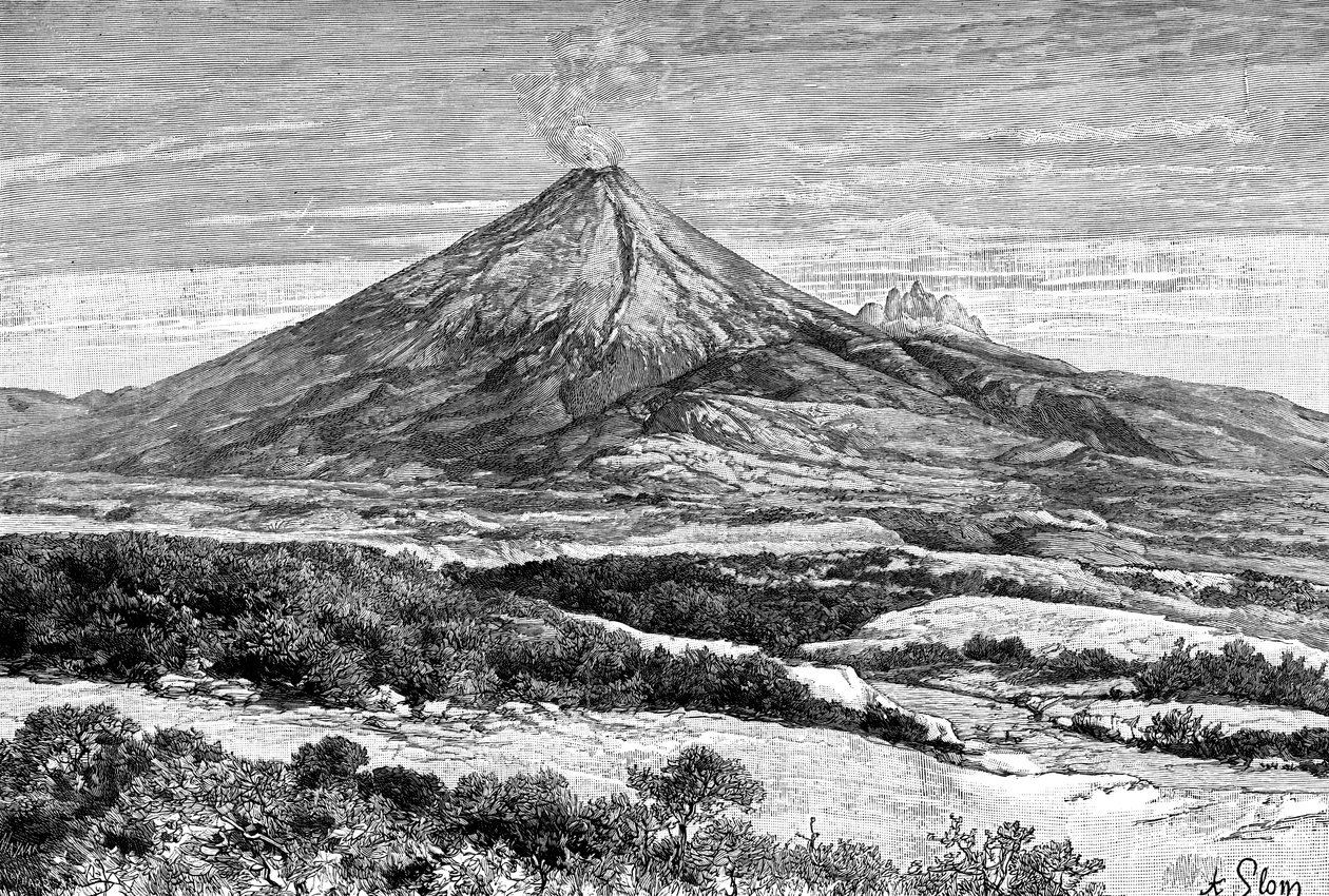 Cotopaxi volcano, Equador, 1895 de Unbekannt