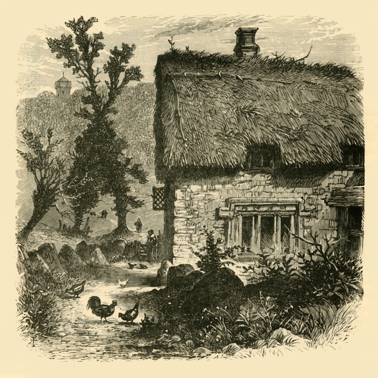 Casa de campo em Radway, 1898. de Unbekannt