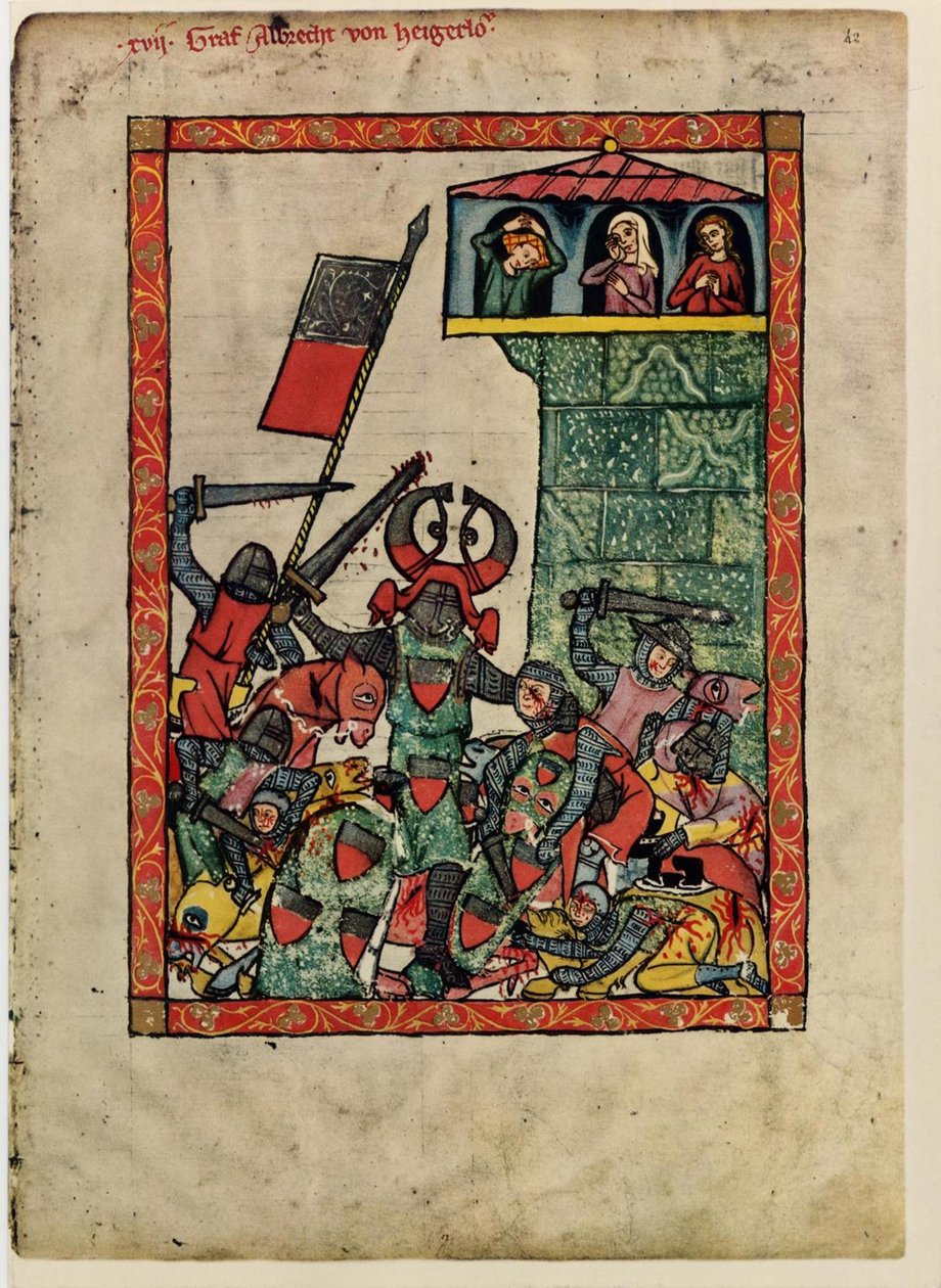 Conde Albrecht II de Hohenberg Do Codex Manesse, entre 1305 e 1340 de Unbekannt