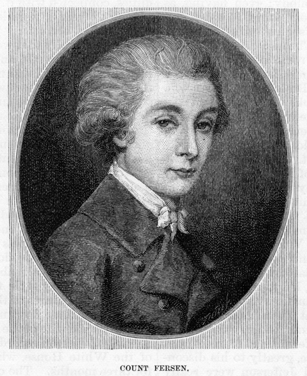 Conde Fersen, século c19 de Unbekannt