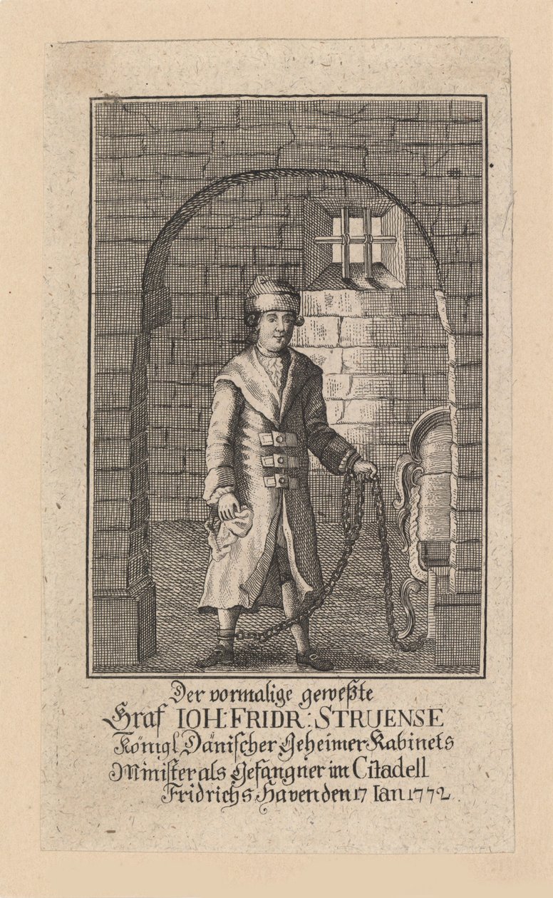 Conde Johann Friedrich Struensee 1737-1772, 1772. de Unbekannt
