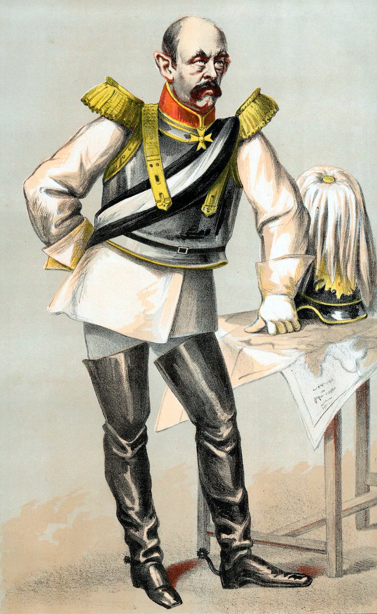 Conde Otto von Bismarck, estadista prusso-alemão, 1870 de Unbekannt