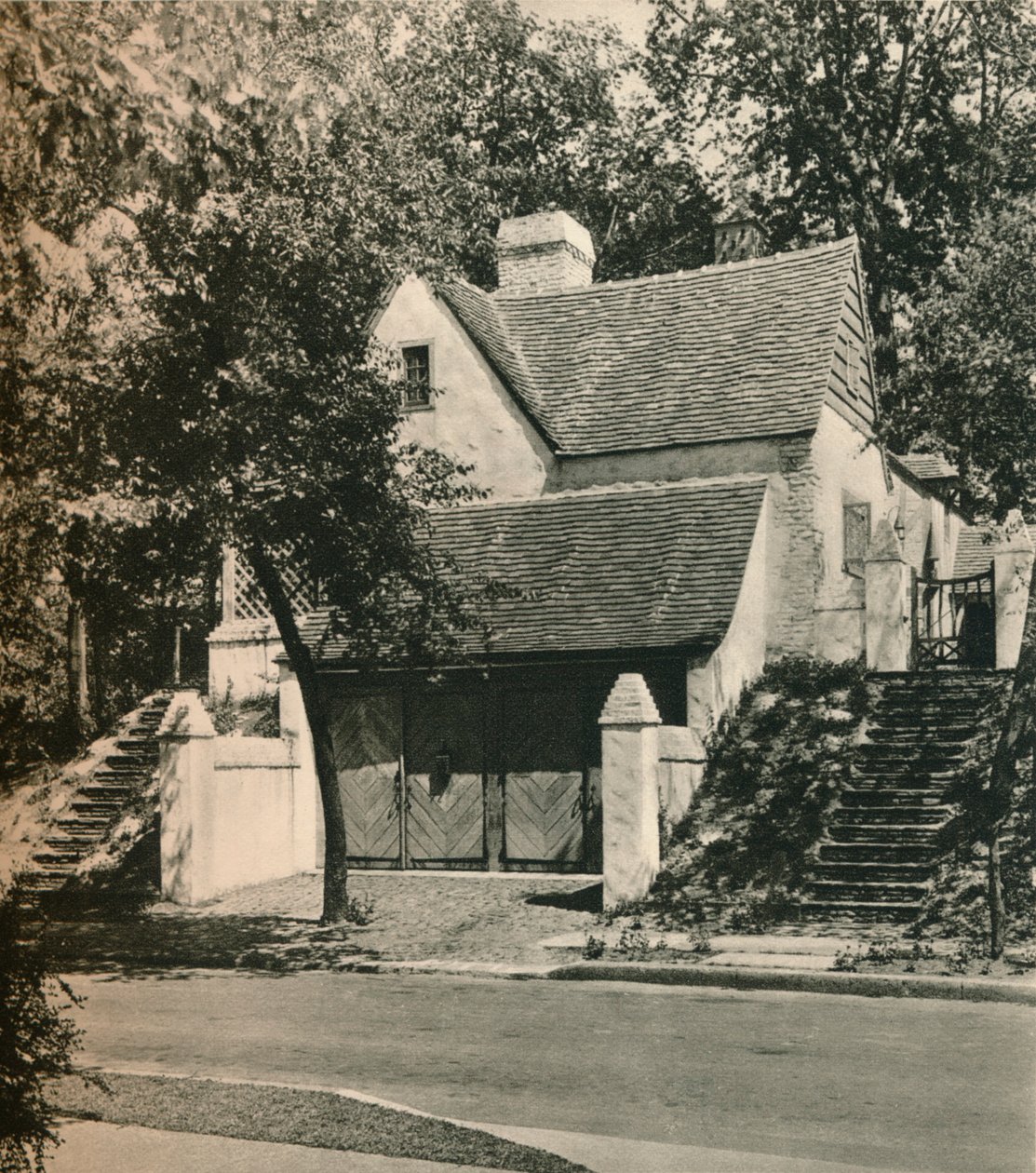 Casa de campo para o Sr. Edwin C. Duble, Forest Hills. Arquiteto, Frank Forster, c1928 de Unbekannt
