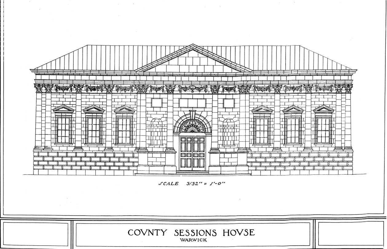 Casa das sessões do condado, Warwick, Warwickshire, 1924 de Unbekannt