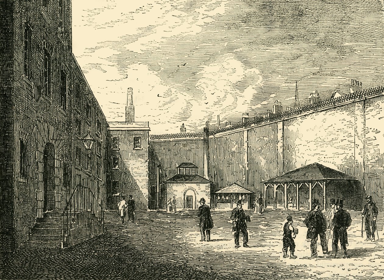 Pátio na prisão de frota, c1872. de Unbekannt