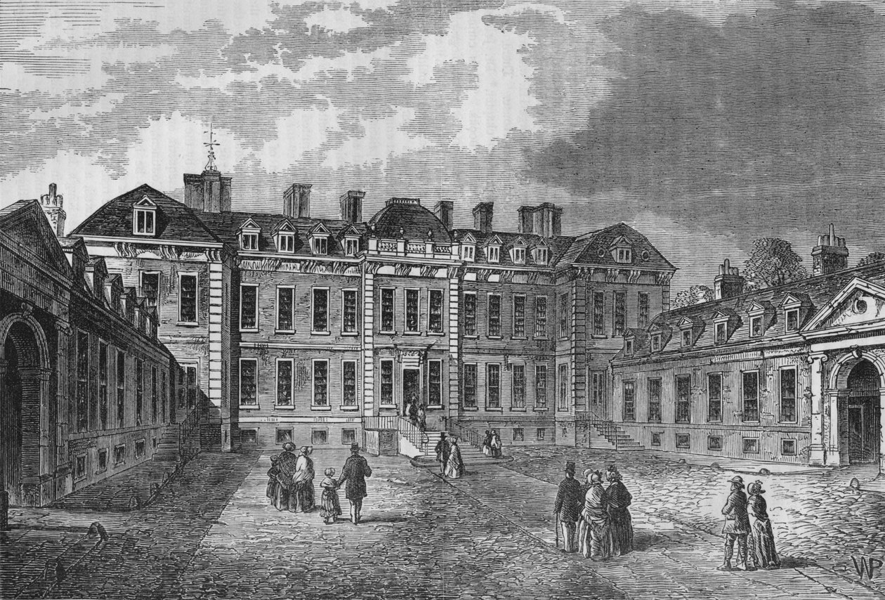 Pátio da Casa Montagu, Great Russell Street, Bloomsbury, Londres, 1830 1878 de Unbekannt
