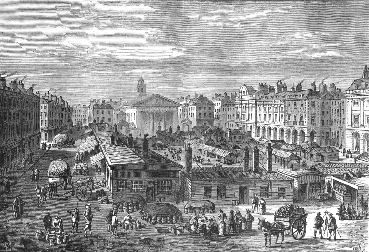 Mercado de Covent Garden, c1820 1897 de Unbekannt
