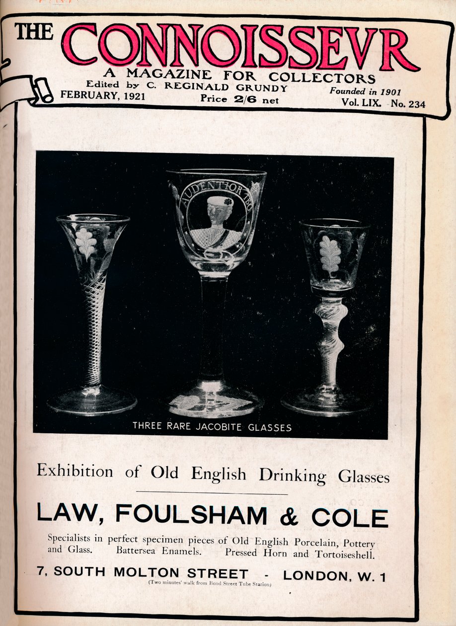 Capa do Connoisseur, fevereiro de 1921 de Unbekannt