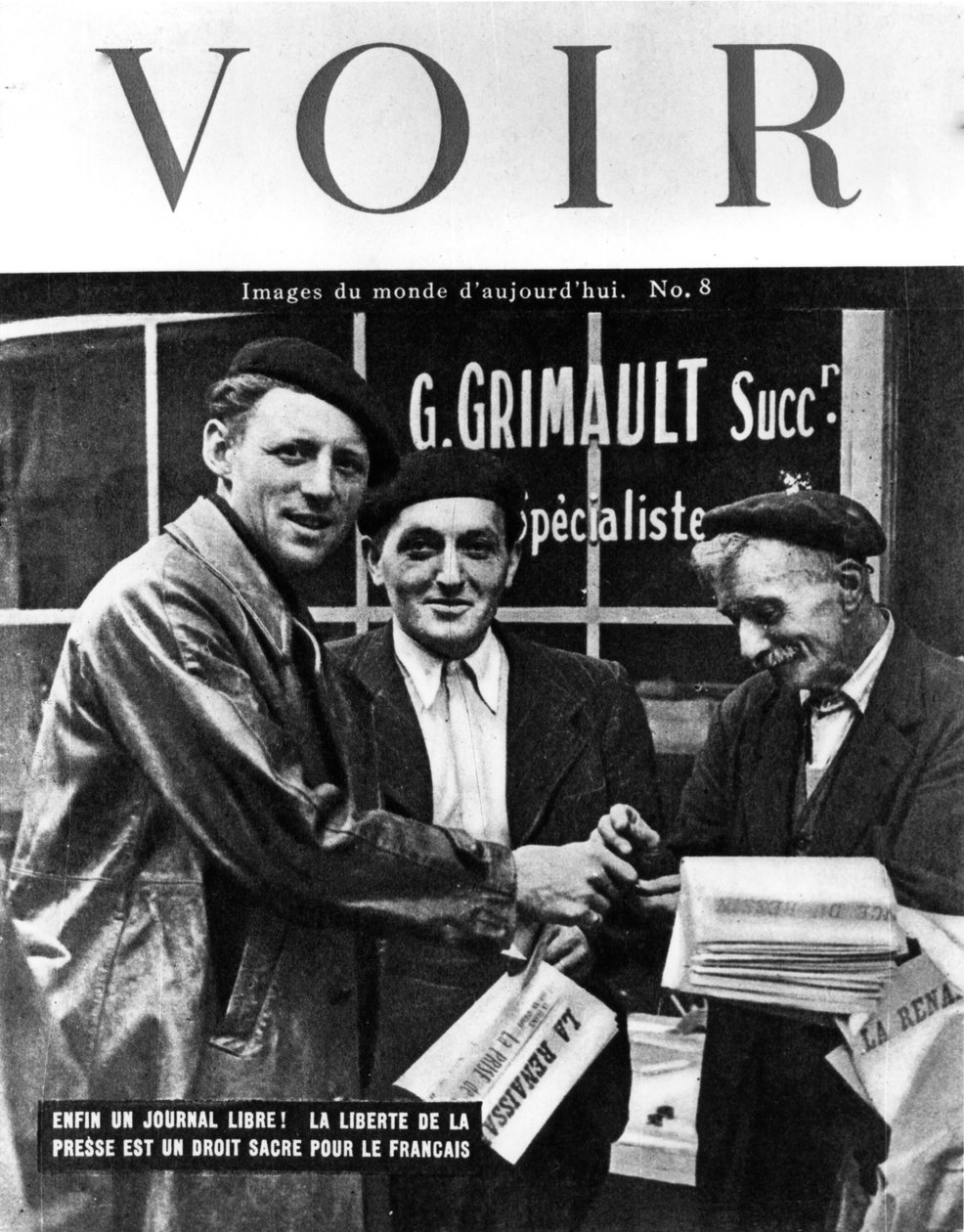 Capa da revista Voir, 1944 de Unbekannt