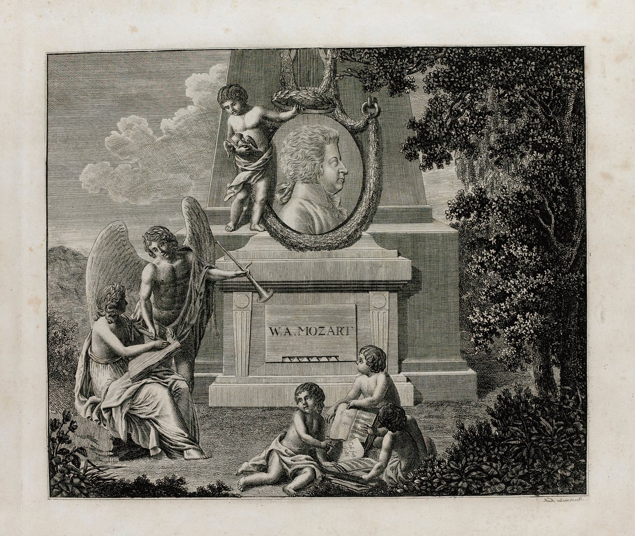 Capa da primeira edição da partitura vocal da ópera Così fan tutte de W.A. Mozart, 1794. de Unbekannt