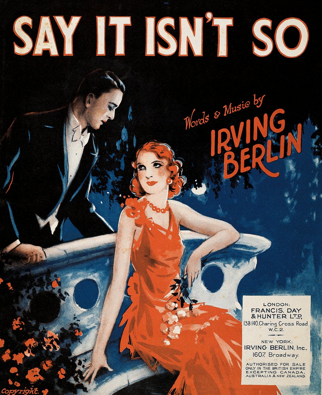 Capa da partitura de "Say It Isn