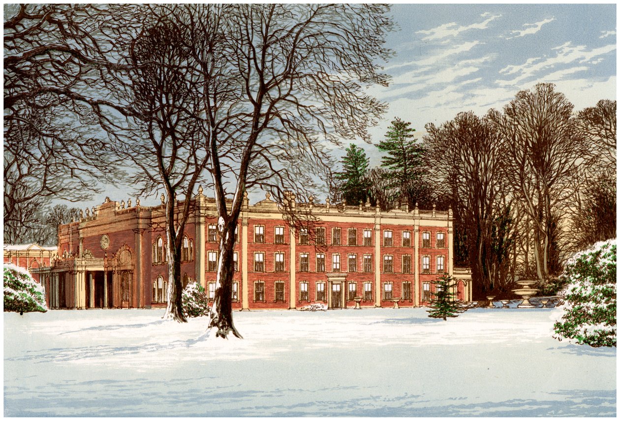 Cranbury Park, Hampshire, casa da família Chamberlayne, c1880 de Unbekannt
