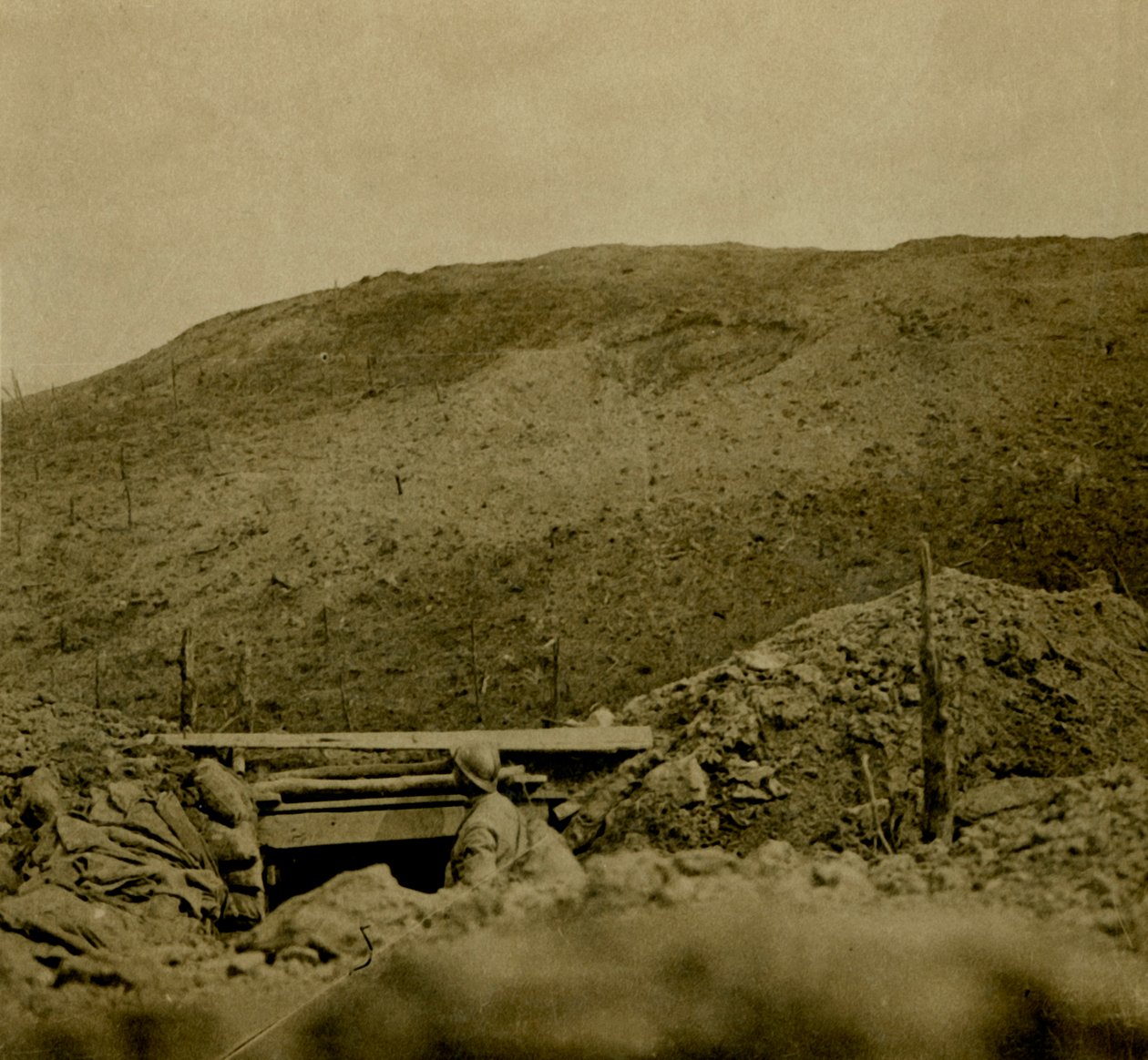 Crista da colina em Les Éparges, norte da França, c1914-c1918. de Unbekannt