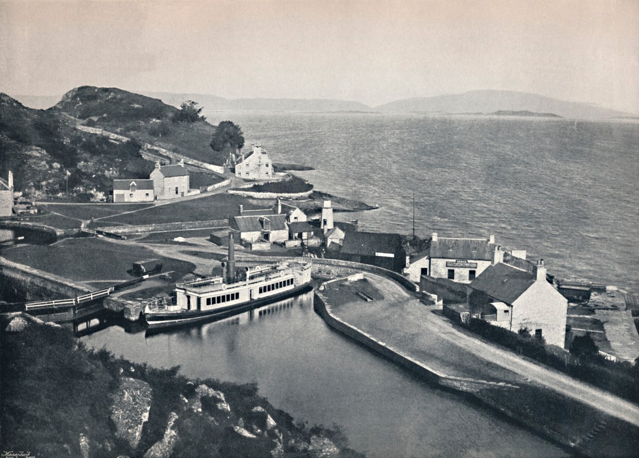 Crinan - O terminal ocidental do canal e o som de Jura, 1895 de Unbekannt