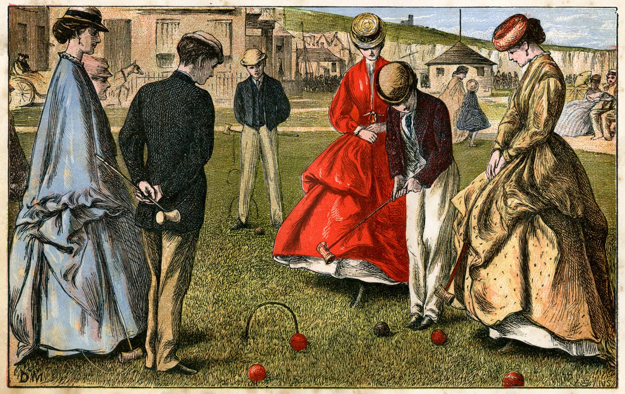 Croquet, século XIX de Unbekannt