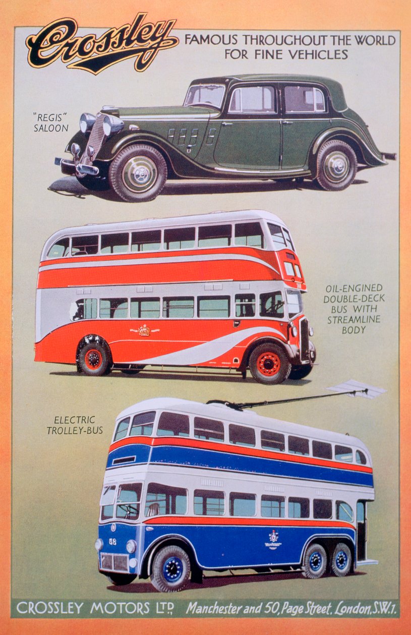 Anúncio de Crossley Motors, 1937 de Unbekannt