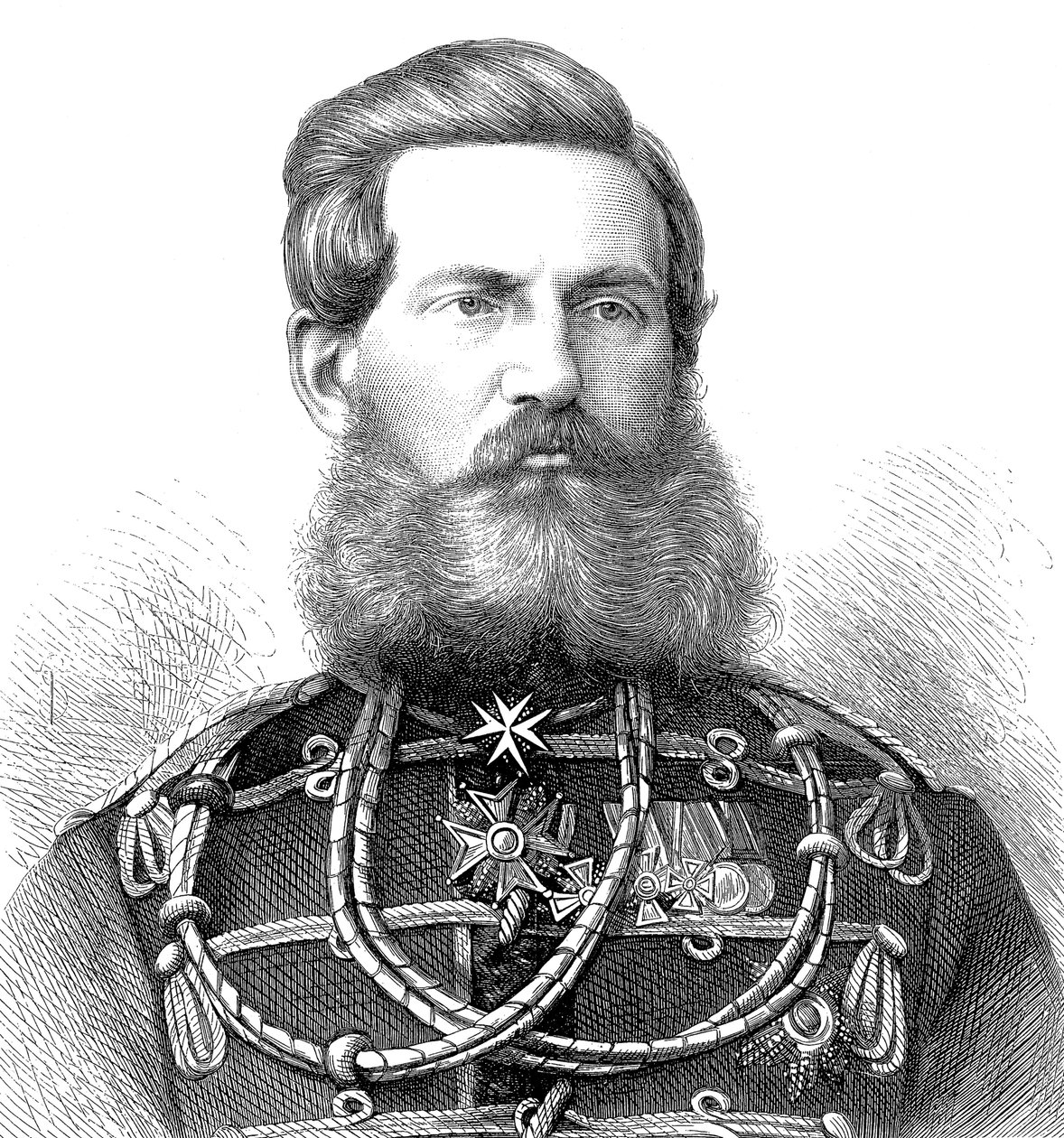 Príncipe herdeiro Frederick William da Prússia, 1870. de Unbekannt