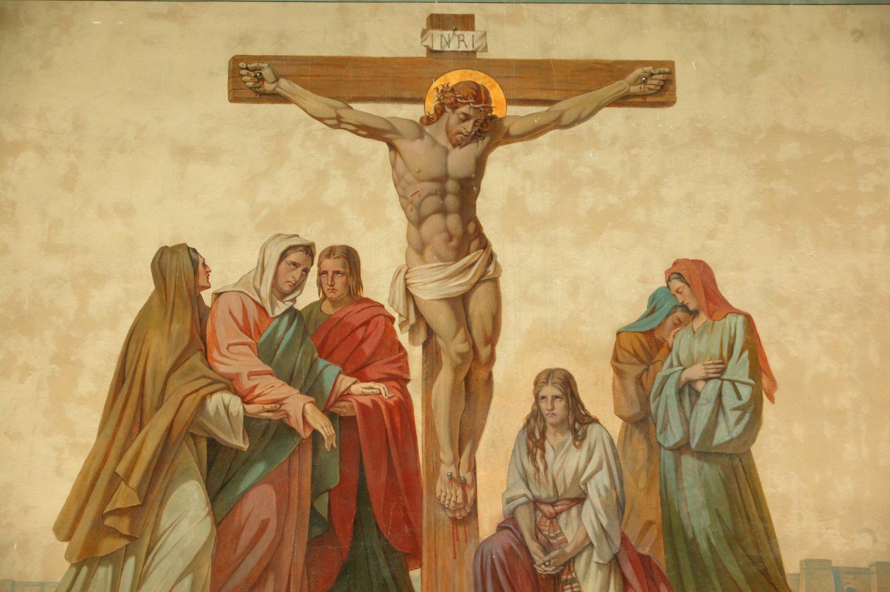 Crucificação. Igreja de Saint-Didier Voreppe França de Unbekannt