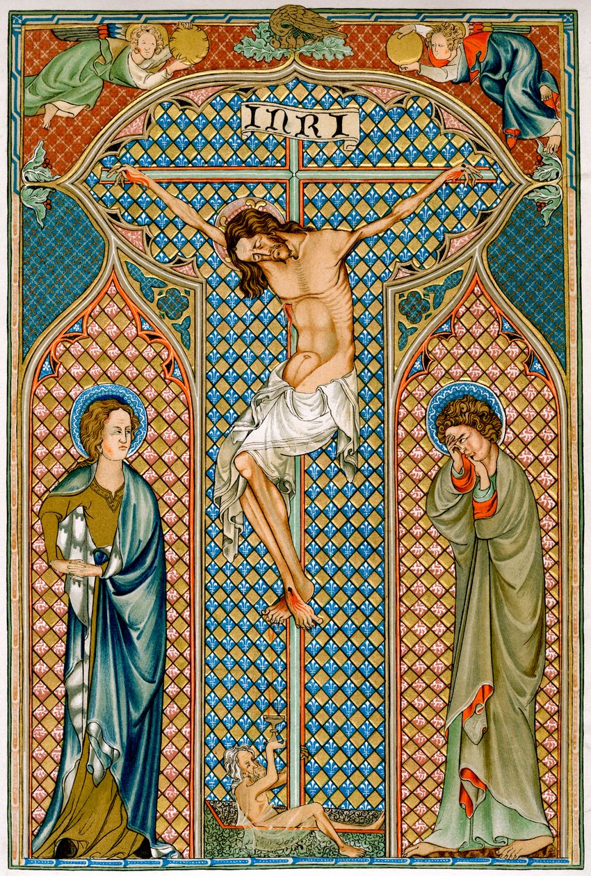 Crucificação, início do século XIV de Unbekannt