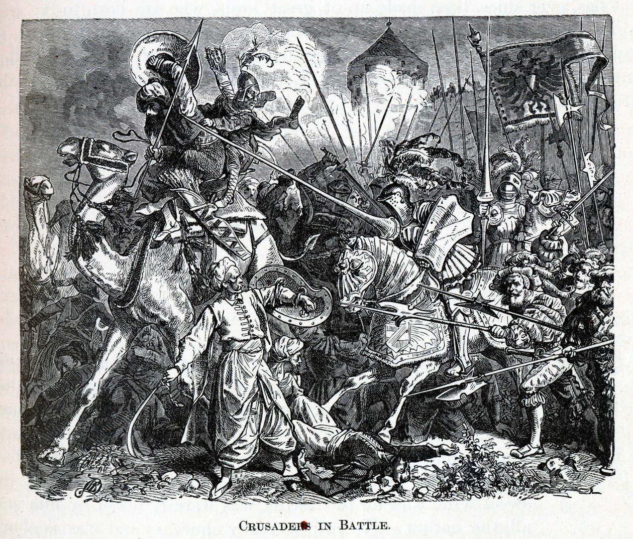 Cruzados em batalha, 1882 de Unbekannt