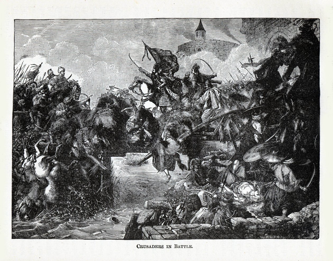 Cruzados em batalha, 1882 de Unbekannt