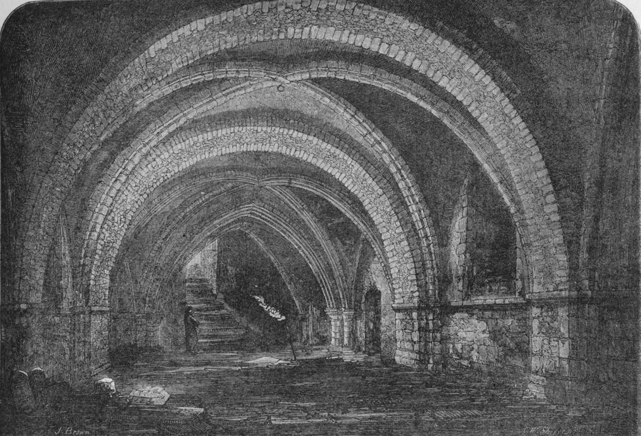 Cripta da igreja de St Johns, Clerkenwell, Londres 1878 1906 de Unbekannt