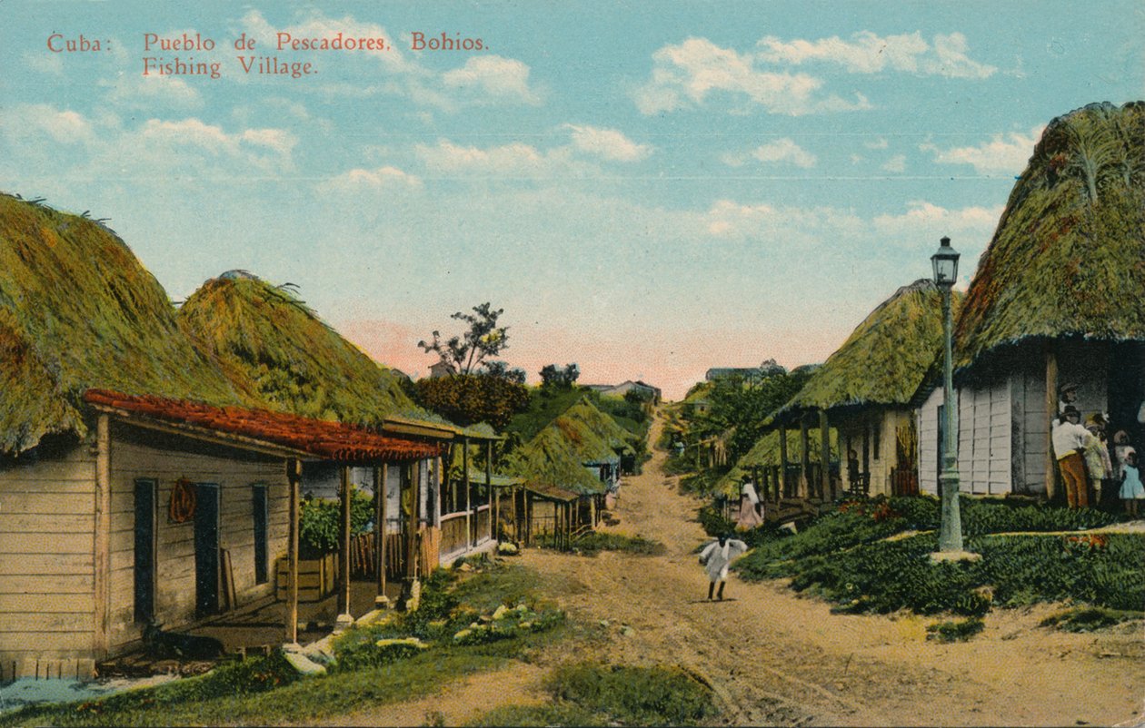 Cuba: vila de pescadores. Bohios Vila de pescadores, 1919 de Unbekannt