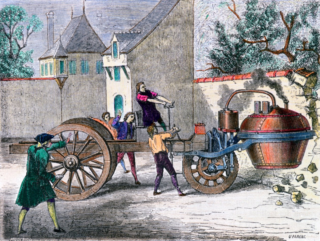 Cugnots Steam Wagon, século XIX de Unbekannt