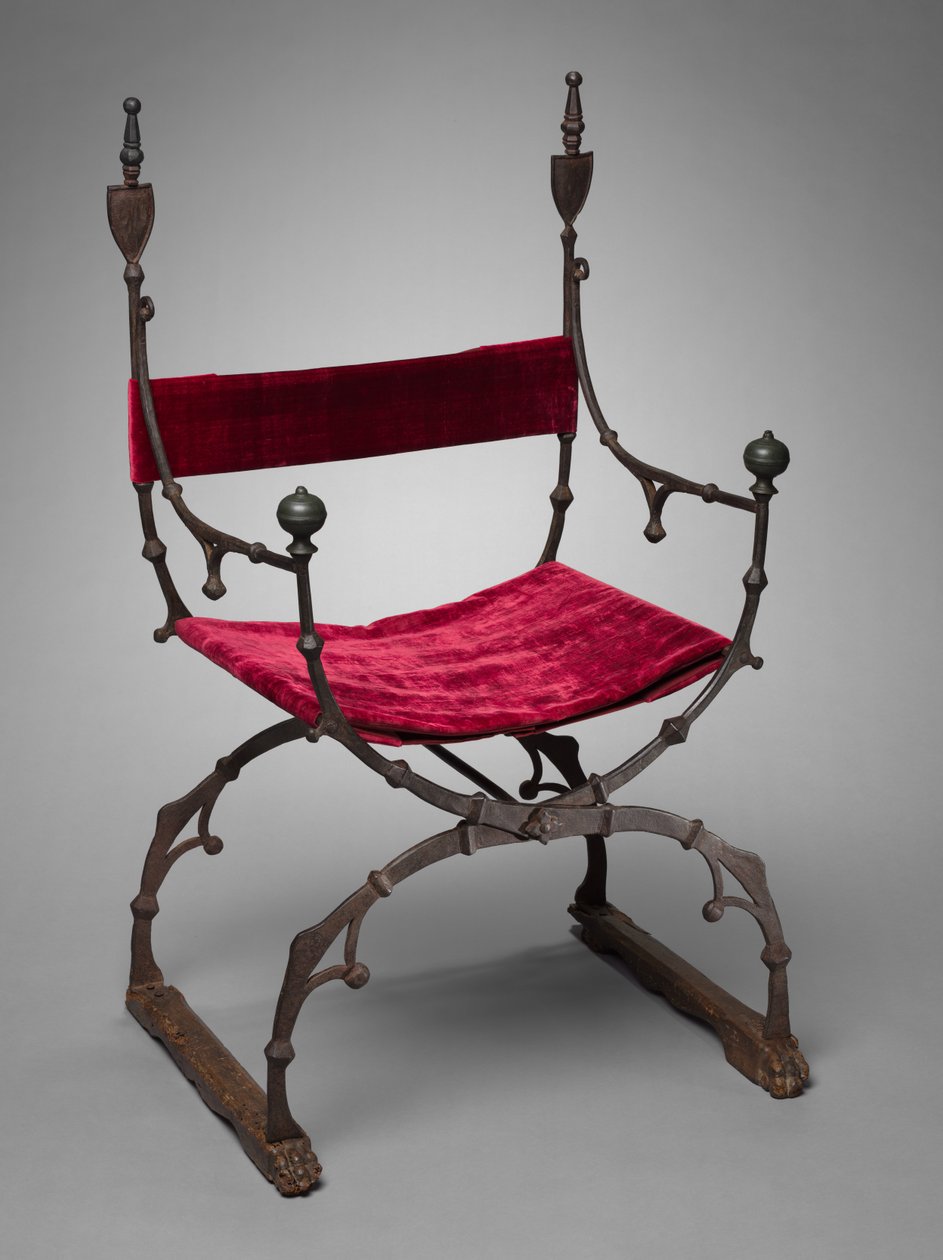 Cadeira Dobrável Curule, c. 1450-1500. de Unbekannt