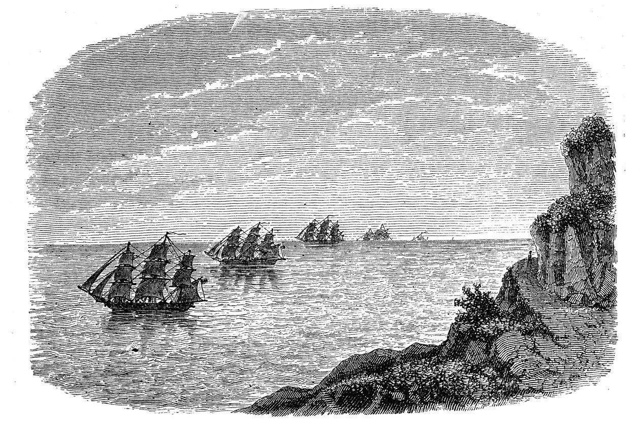 Curvatura da Terra, c1880 de Unbekannt