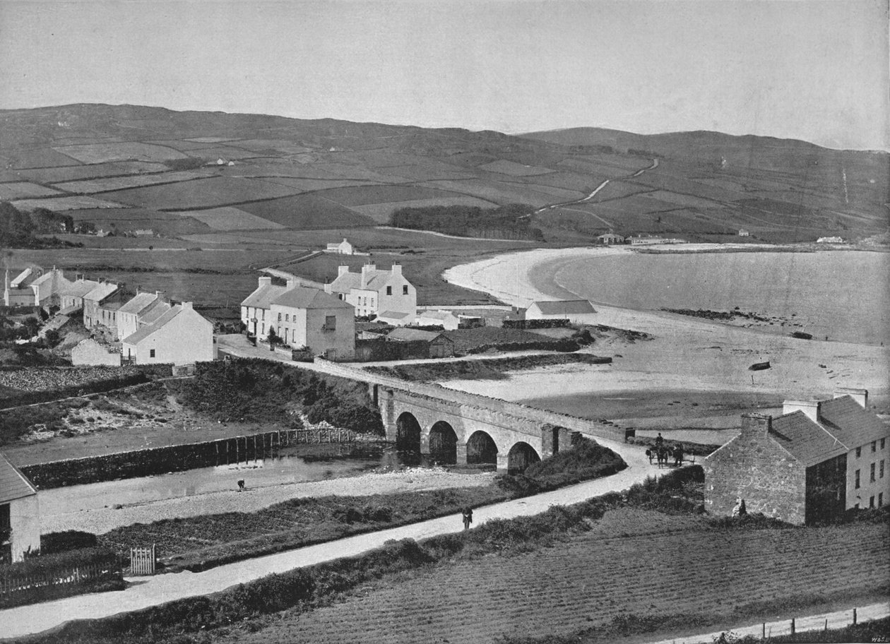 Cushendun - o rio, as colinas e a baía de Cushendun, 1895 de Unbekannt