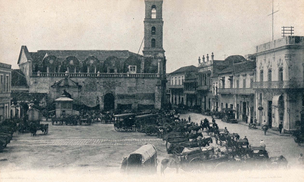 Custom House and Square, Havana, Cuba, c1900 de Unbekannt
