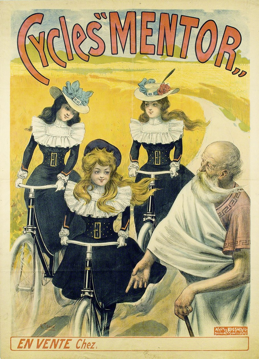 Cartaz do mentor dos ciclos, ca 1896 de Unbekannt