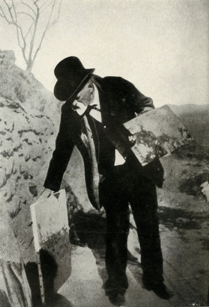 Cézanne com pintura e paleta, c1900, 1947. de Unbekannt