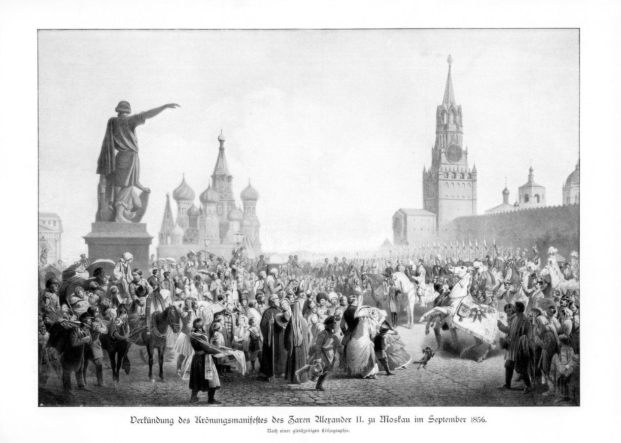Czar Alexandre II, Moscou, setembro de 1856, 1900 de Unbekannt