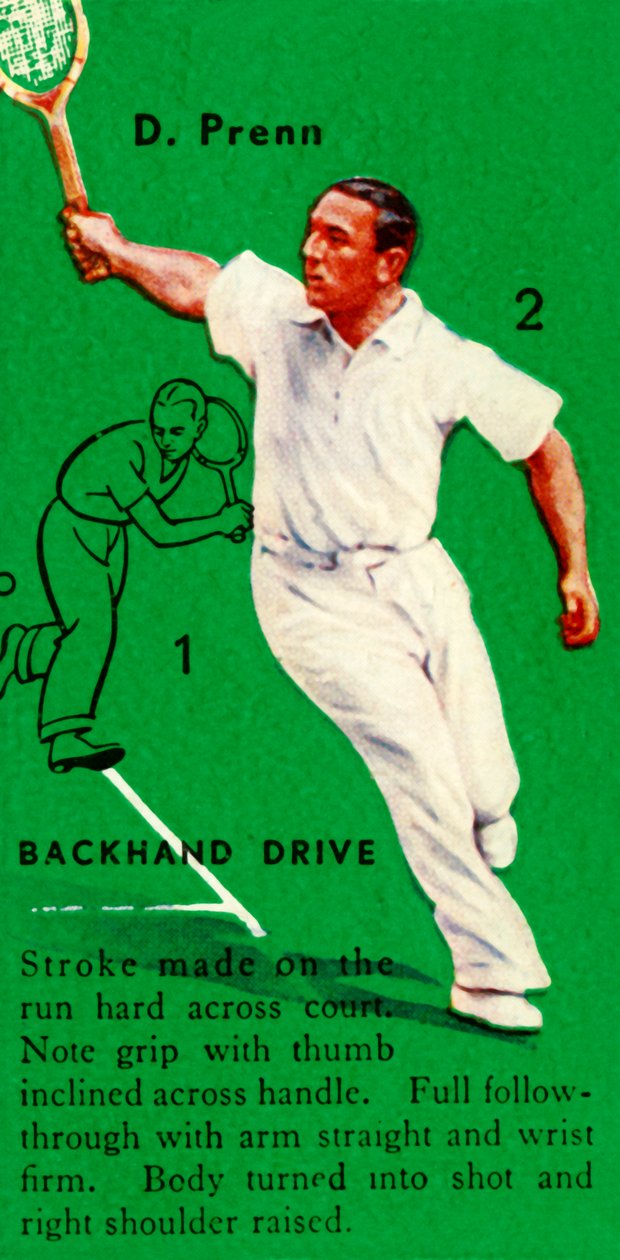 D. Prenn - Backhand Drive, c1935. de Unbekannt