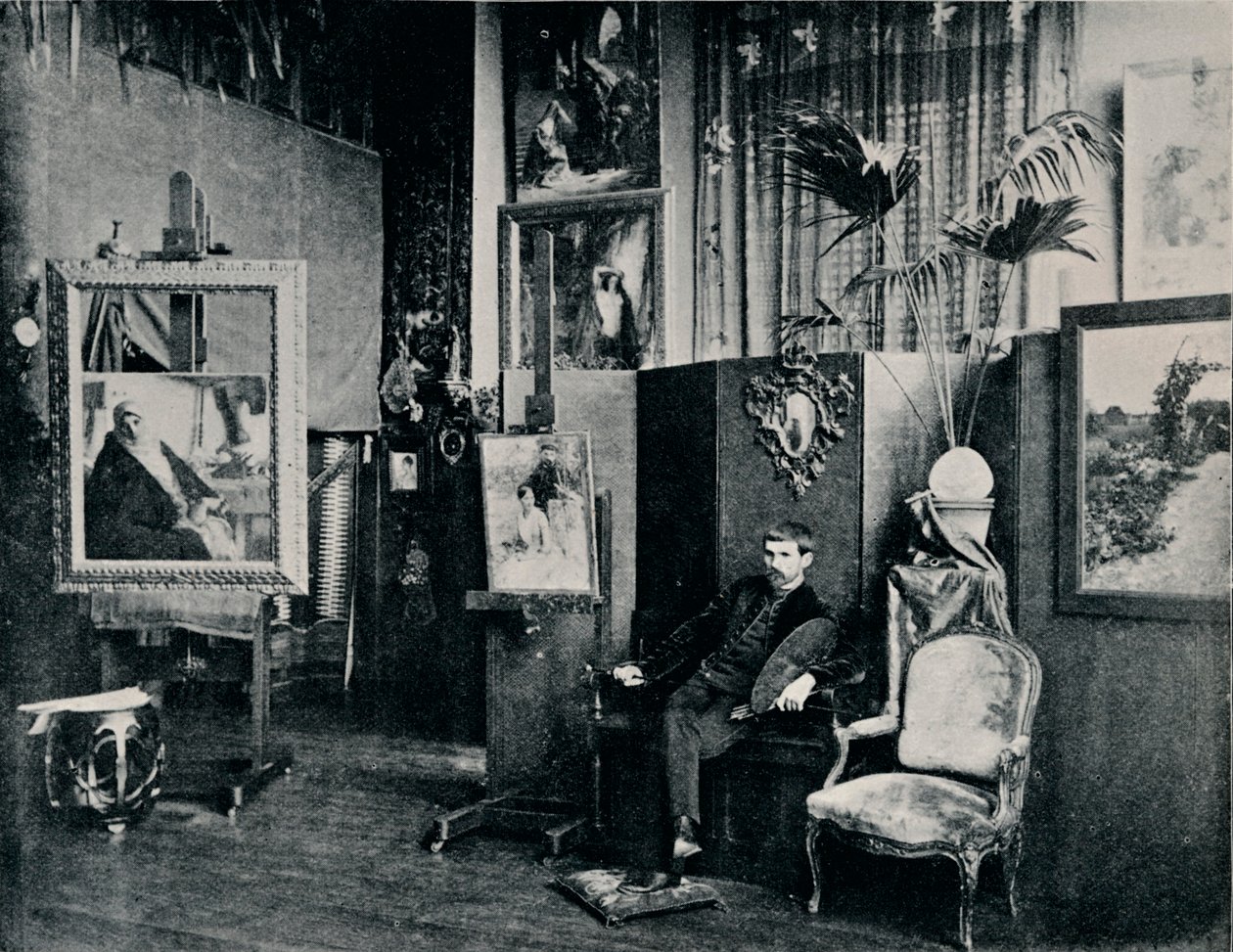 Dagnan em seu estúdio, c1897 de Unbekannt