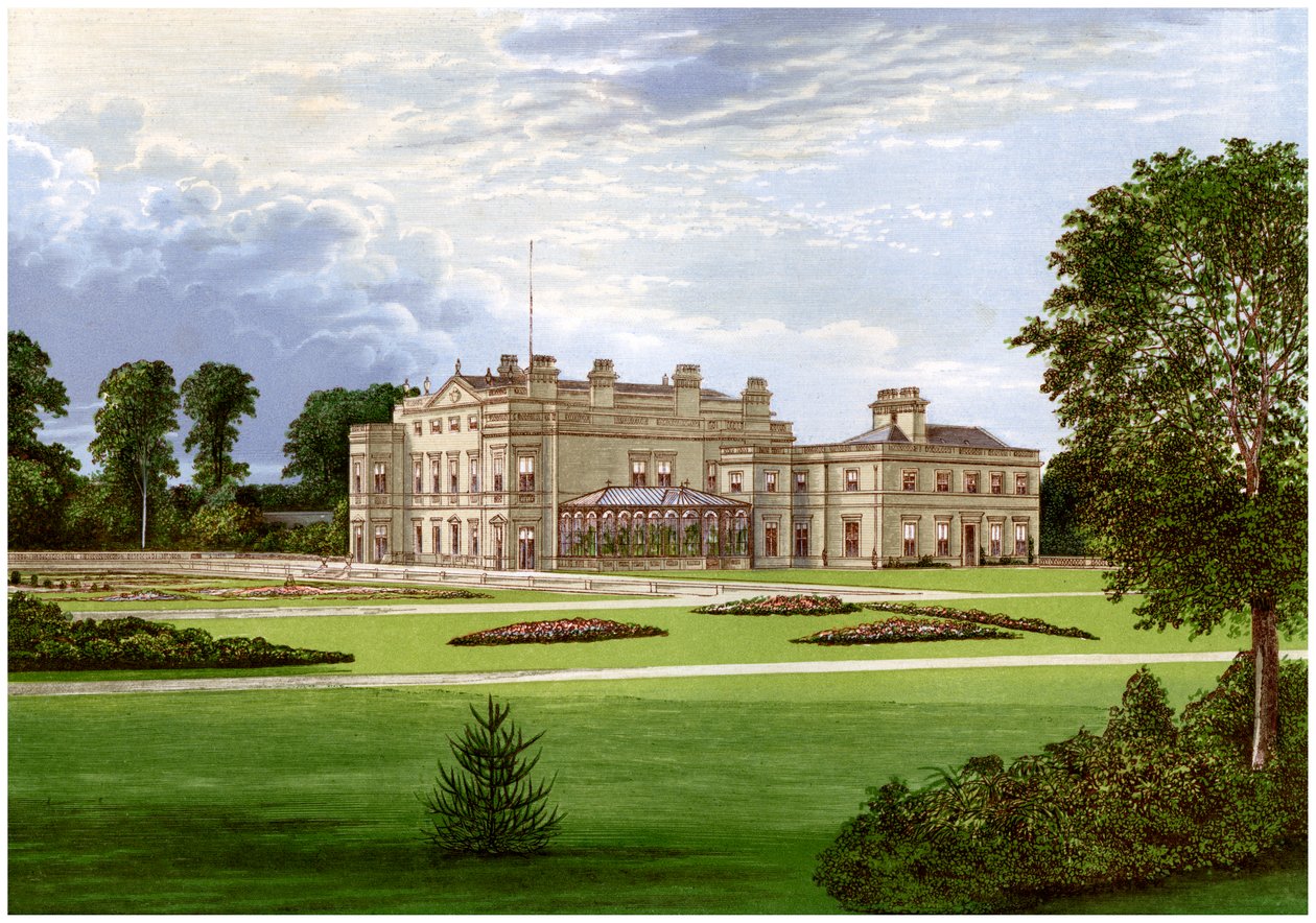 Dalton Hall, perto de Beverley, Yorkshire, casa de Lord Hotham, c1880 de Unbekannt