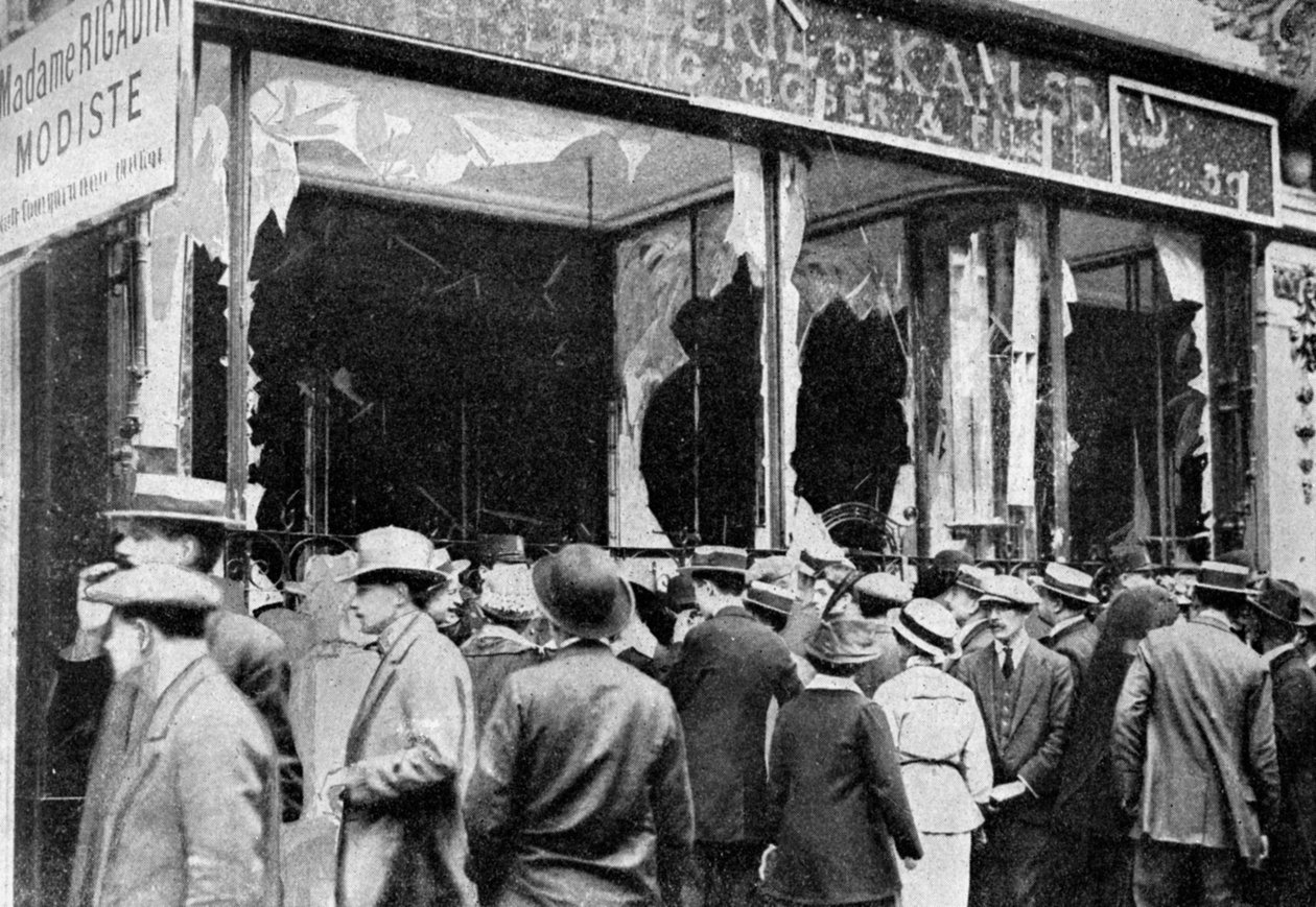 Danificado joalheiro austríaco, Paris, Primeira Guerra Mundial, 1914 de Unbekannt