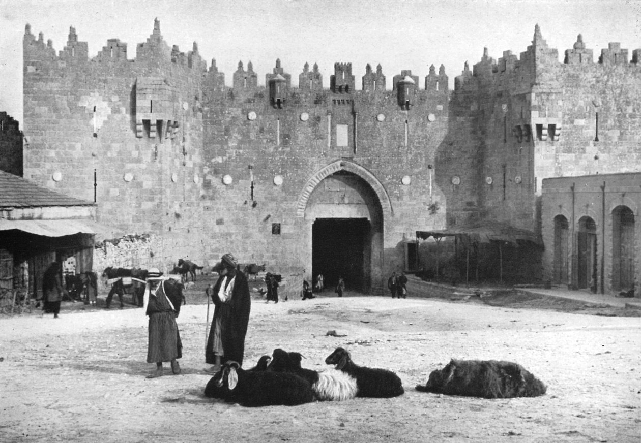 Portão de Damasco, Jerusalém, Israel, 1926 de Unbekannt
