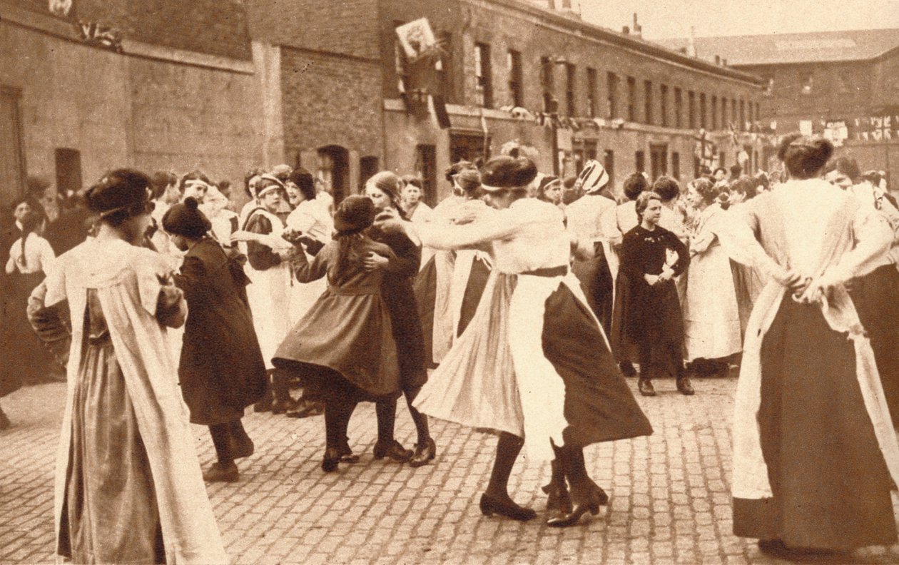 Dançar comemora o fim da guerra, 1918 1935 de Unbekannt