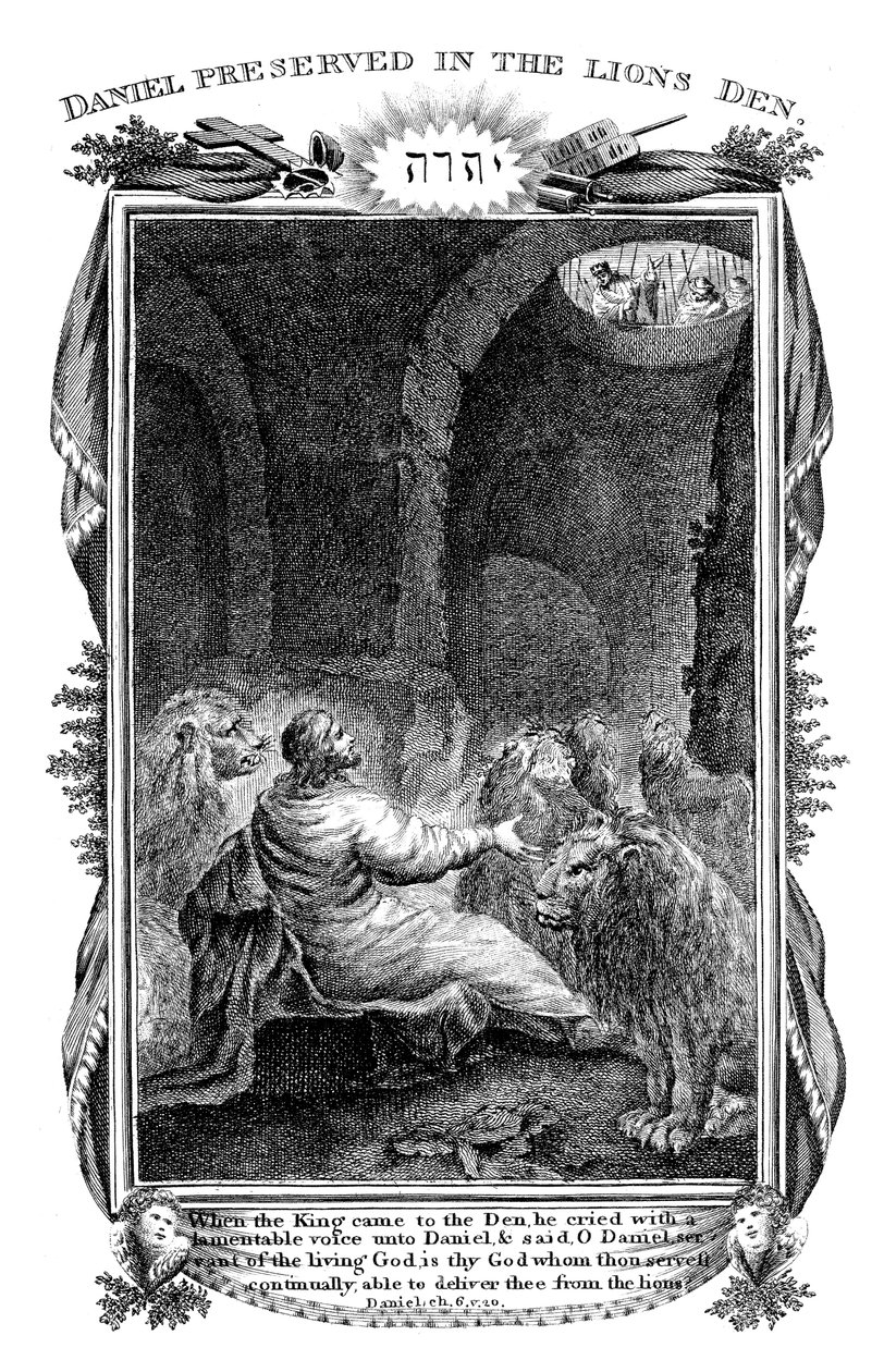 Daniel na cova dos leões, 1804 de Unbekannt