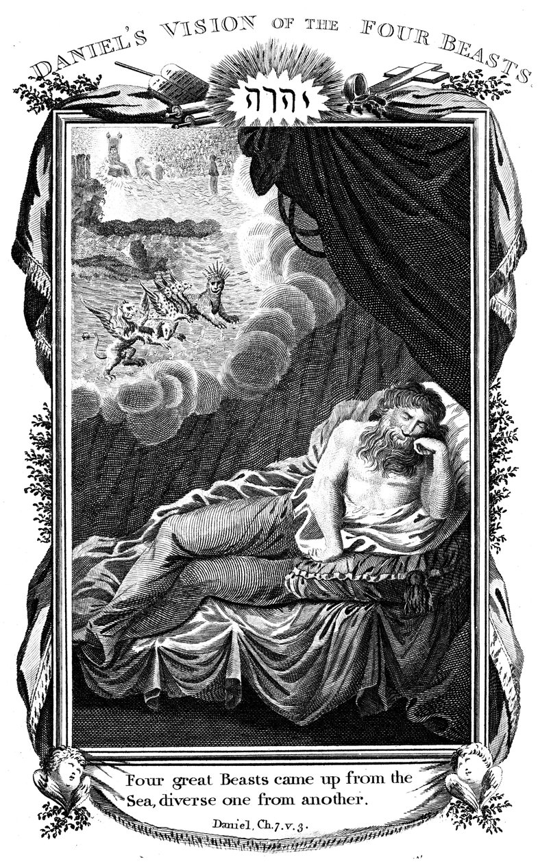 Visão de Daniels dos animais, 1804 de Unbekannt